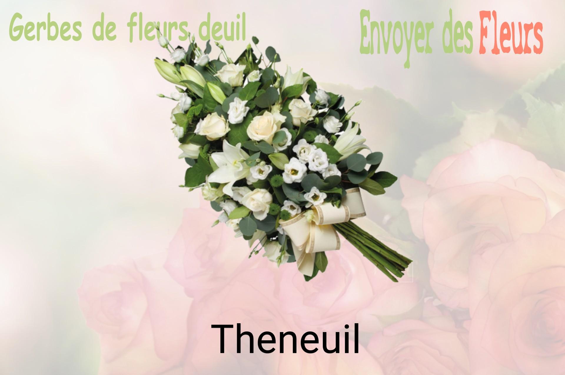 Gerbe de fleurs de deuil livrée à Theneuil